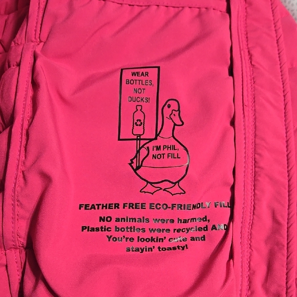 BCBGMAXAZRIA Hot Pink Puffer Jacket - Picture 10 of 10